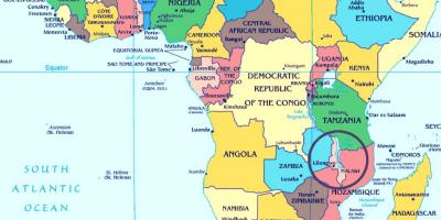 Малави страна на карте мира